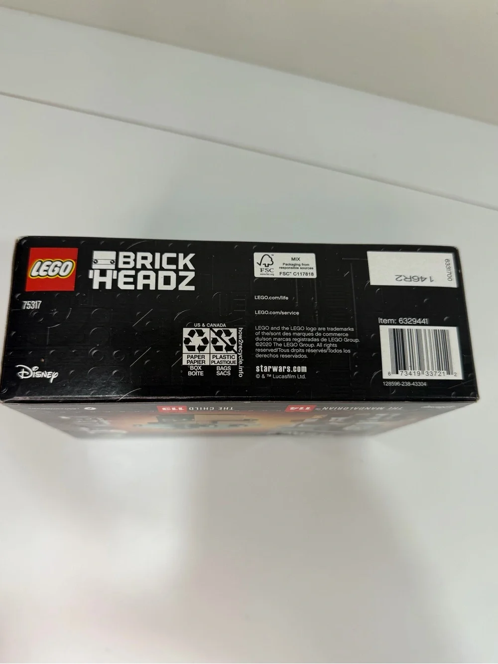 LEGO Star Wars BrickHeadz 75317 Mandalorian & The Child Grogu NIB Retired